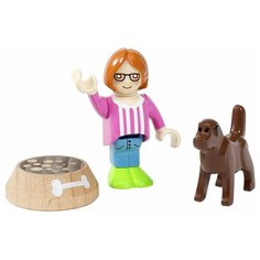 Игровой набор Brio Девочка с собакой 33952