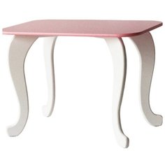 Стол прямоугольный классический 53 см розовый Wood Fishka