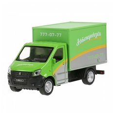 Грузовик ТЕХНОПАРК ГАЗель Next Автоперевозка (NEXTKUNG-15), 14 см, зелeный
