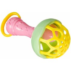 Игрушка развивающая погремушка пластик "Микрофон", Bondibon