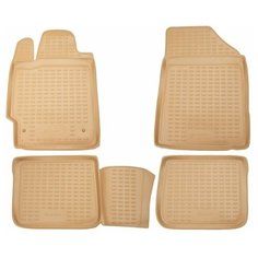 Коврики в салон Element TOYOTA Land Cruiser 200, 2012-2015 4 шт. (полиуретан,бежевые), NLC.48.53.212k
