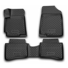 Коврики в салон Element AUDI A-4 B8, 2007-2015, АКПП, 4 шт. (полиуретан, серые), NLC.04.09.211