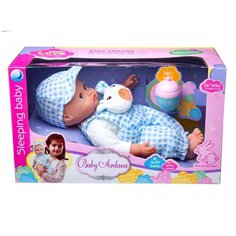 Пупс Baby Ardana 40см в комбинезоне "Олененок" с бутылочкой ABtoys WJ-B8775
