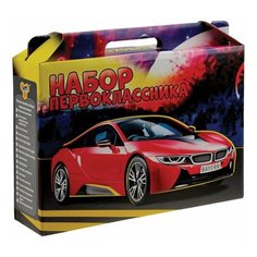 Набор школьных принадлежностей в подарочной коробке пчелка, для мальчиков, 16 предметов, НП-1-М Пчёлка