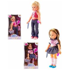 Кукла ABtoys Модница, в наборе с аксессуарами, 2 вида, 30см