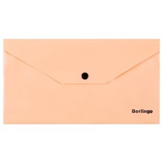 Berlingo Папка-конверт на кнопке Instinct C6, пластик, 5 штук фламинго