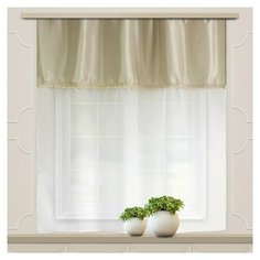 Штора для кухни Адриатика 1 комби 135*180 бежевый Witerra