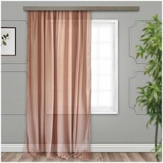 Штора Тюль Шифон SIQI какао 150*275 Witerra