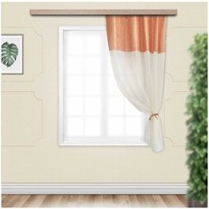 Штора для кухни вуаль-жаккард 140*160 песок Witerra