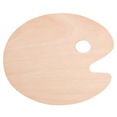 Палитра Сонет деревянная овальная, 25*30 см, толщина 3 мм (DK18445)