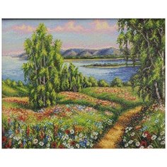 Алмазная мозаика "Сельский пейзаж", 40x50 см