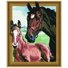 Алмазная мозаика "Беззаботное детство", 40x50 см