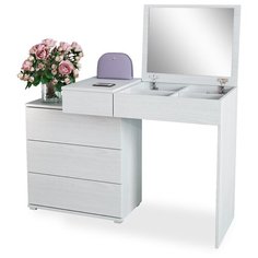 Столик туалетный MfMaster Нуар-6, ДхШ: 117.4 х 45 см, белый МФ Мастер