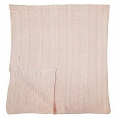 Плед Папитто Косичка 84-100 90х100 см розовый