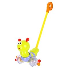 Каталка-игрушка Veld Co Гусеничка (57270) желтый/фиолетовый