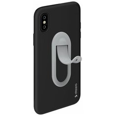 Подставка/автодержатель Deppa Easy Life Click Holder для смартфона, силикон, серый