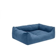 Лежак для собак и кошек Дарэлл Манеж-Бархат 3 65х49х16 см синий