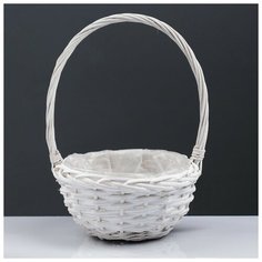 Корзина «Плетёнка», 21×11/33 см, ива 4237619 Сима ленд