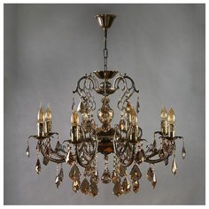 Люстра Ambiente By Brizzi Alicante 8888/8 PB Honey Leaf, E14, 32 Вт