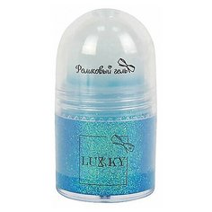 Гель с блестками Lukky роликовый Т15374 бирюзовый