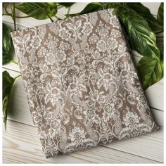 Amarobaby Простыня на резинке Дамаск 125 х 75 х 12 см кофе