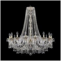 Люстра хрустальная Bohemia Ivele Crystal 1603 16103/16/360/h-105 GW