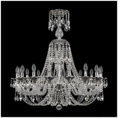 Люстра хрустальная Bohemia Ivele Crystal 1606 16106/16/300/XL-95 NB
