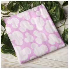 Amarobaby Простыня на резинке Мышонок 125 х 75 х 12 см розовый