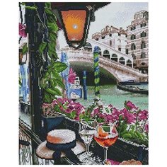 Алмазная мозаика "Завтрак в Венеции", 40x50 см