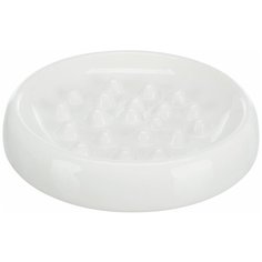 Миска для медленного кормления, керамика, 0.25 л/ф18 см, белый, Trixie (миска для животных, 24800)