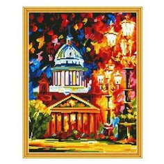 Алмазная мозаика с нанесенной рамкой 40х50 афремов. Исаакиевский собор (25 цветов) - KM0611 Molly