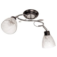 Люстра ЭкономСвет "37551A/2BK+CR WT". Хром+черный