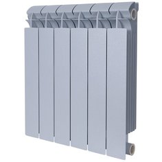 Биметаллический радиатор Global Style Plus Grigio Argento 500 \ 06 cекций \ серый
