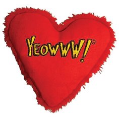 Игрушка для кошек ROSEWOOD мягкая с кошачьей мятой "Сердце YEOWWW", мультиколор, 10.2х2.5см