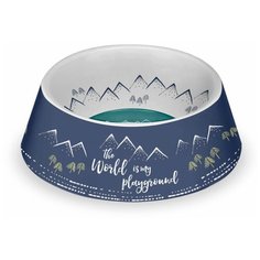 Миска TarHong Playground Pet Bowl Large 1.125 л синий/белый