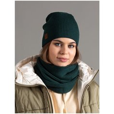 Женский снуд FOMAS,цвет изумрудно-зеленый