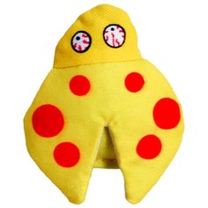 Игрушка для кошек ROSEWOOD мягкая с кошачьей мятой "Божья коровка YEOWWW", жёлтая, 8х6х2см