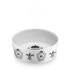 Миска для животных TARHONG "Couture", бело-чёрная, 15.3х5.6см/700мл