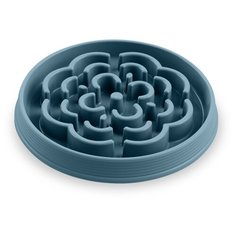 Миска для медленного поедания корма TARHONG "Slow Chow", синяя, 33х4см/1650мл