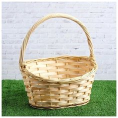 Корзина «Новая», №1, дно:23х15 см, верх:29х25 см, H=11/15/31 см, шпон, лоза 3426309 Сима ленд