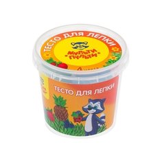 Масса для лепки Мульти-Пульти Енот на каникулах 4 цвета (ТЛ_12206)