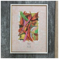 Фоторамка "Молочная" пластик 30х40 см 4413075 Сима ленд