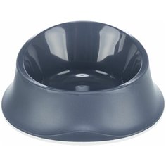 Миска, пластик/резиновая кромка, 0.65 л/ф 22 см, синий, Trixie (миска для животных, 24428)