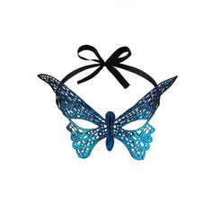 Маска венецианская "Эффект бабочки" La Mascarade (синий; черный)