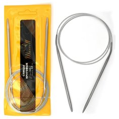 Спицы для вязания круговые Maxwell Gold, металлические на тросике 120-45 ?4,5 мм /120 см