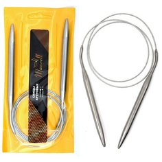 Спицы для вязания круговые Maxwell Gold, металлические на тросике 120-90 ?9,0 мм /120 см