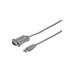 Кабель Hama H-53325 -адаптер USB A (m) - RS-232 serial 9p 2.0 м серый