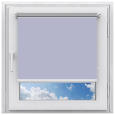 Рулонная штора мини Натали ALU Вlackout (небесный, 50, 210) Мастер Плюс