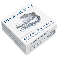 Diamondbrite термопластичные капы для отбеливающих и реминерализующих гелей, 2 шт., белый