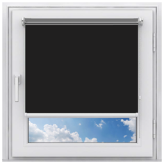 Рулонная штора на окно мини Эко (черный, 110, 210) Мастер Плюс